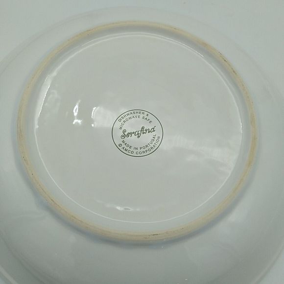 2 Serafina Dinnerware Stoneware Lemon Bright 8 in Bowls - Picture 5 of 5